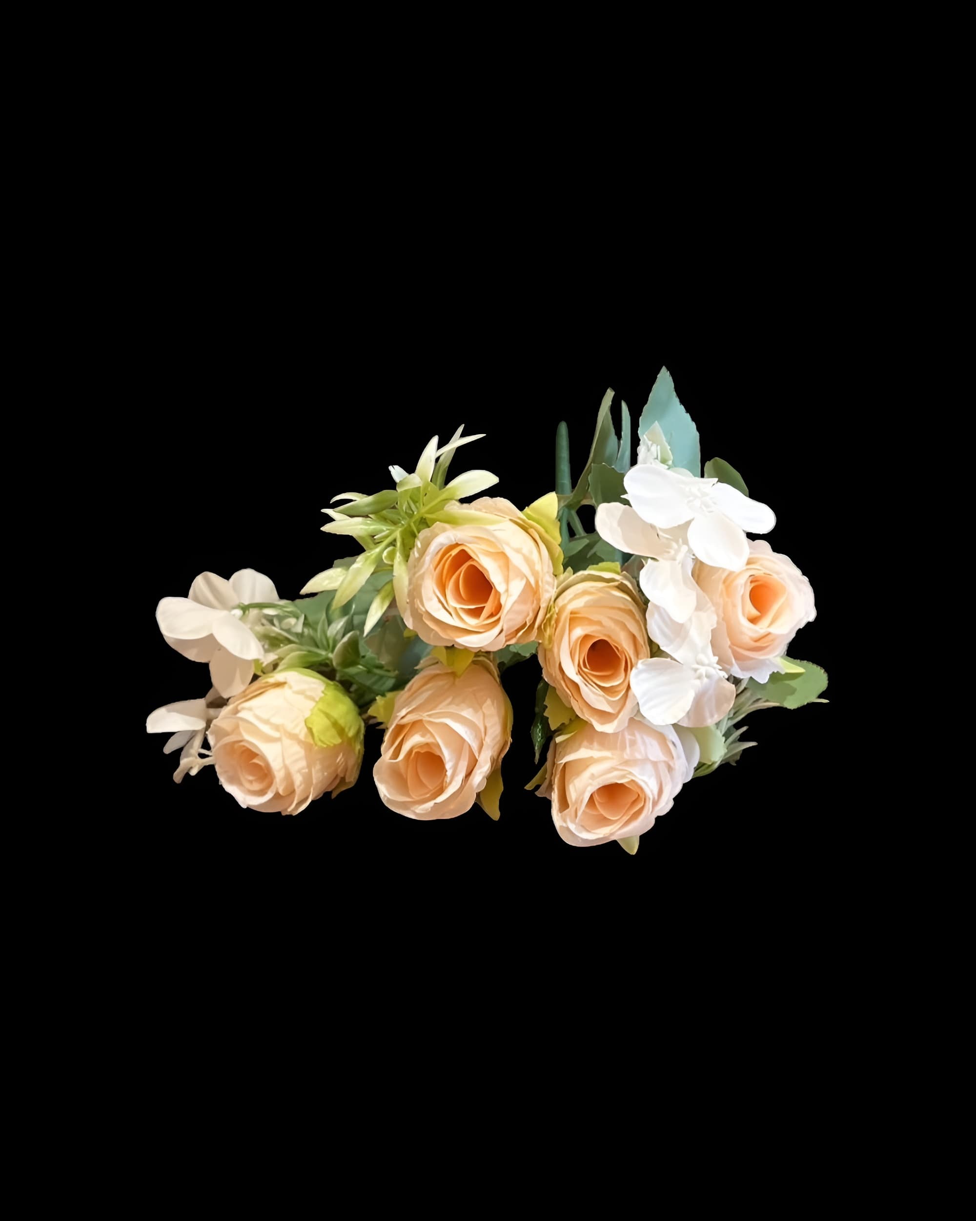 6 BAŞLI YAPAY GÜL DEMETİ 25 CM 2