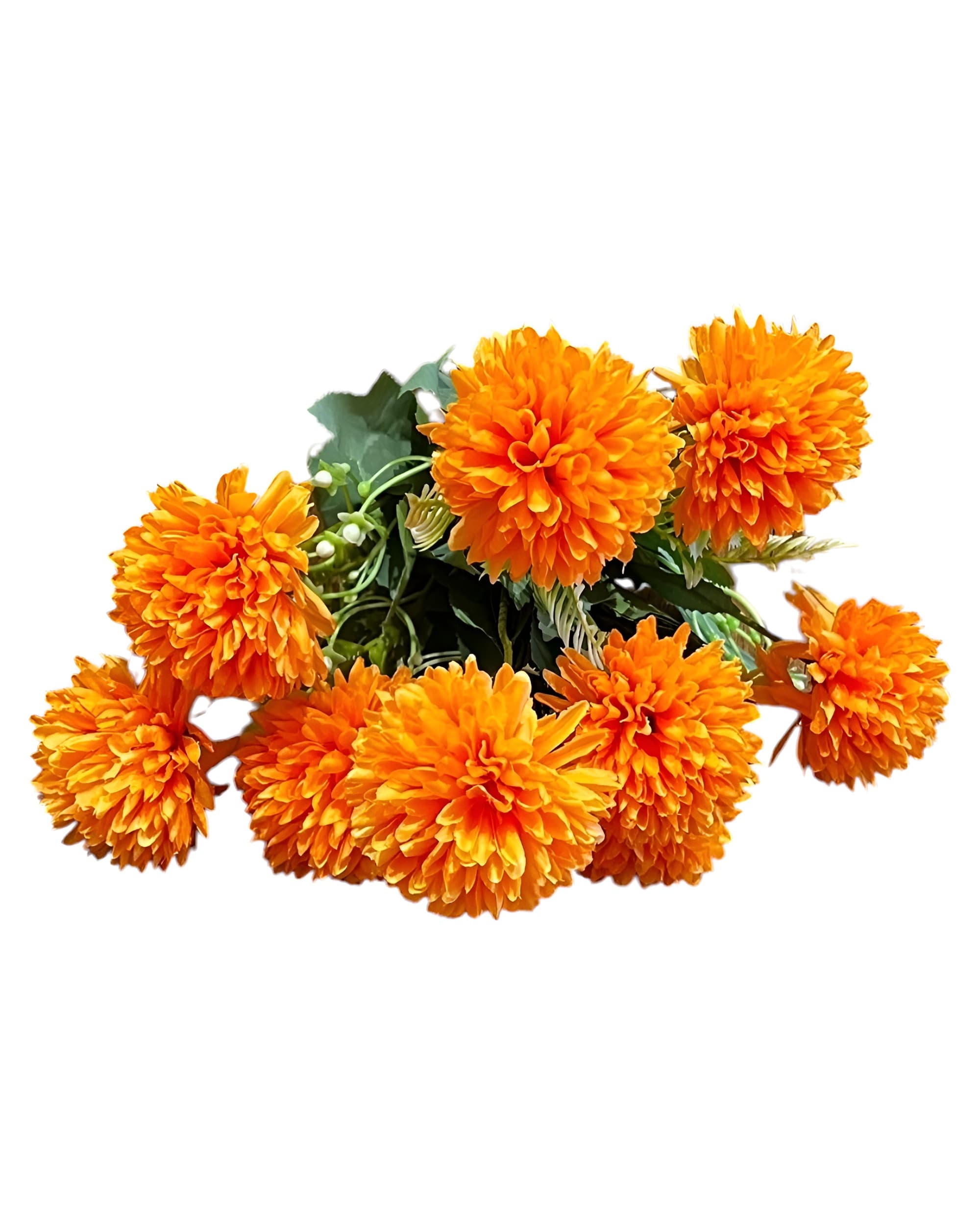 MİNİ BAŞLI 9'LU YAPAY KRİZANTEM DEMETİ 35 CM 1
