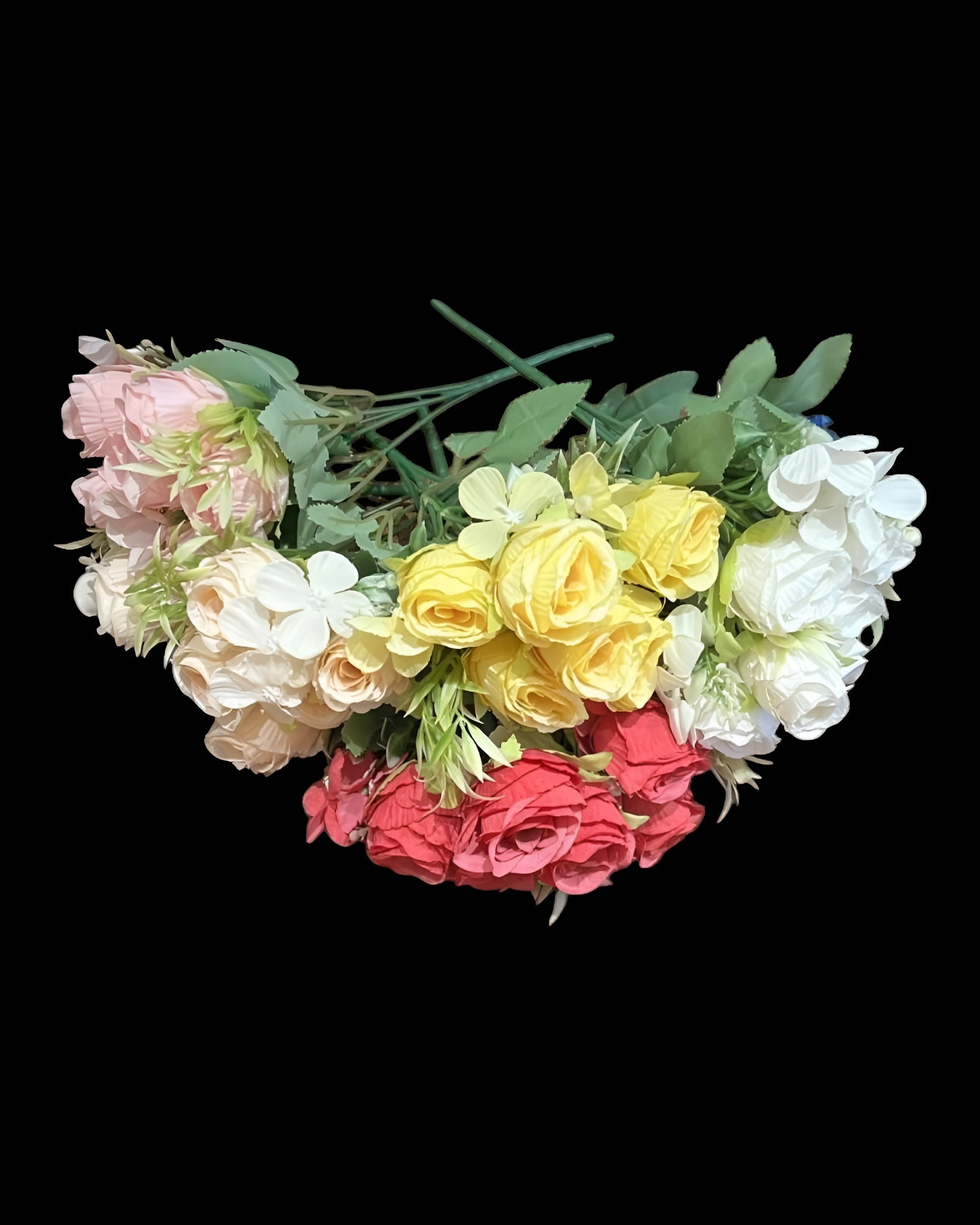 6 BAŞLI YAPAY GÜL DEMETİ 25 CM 7