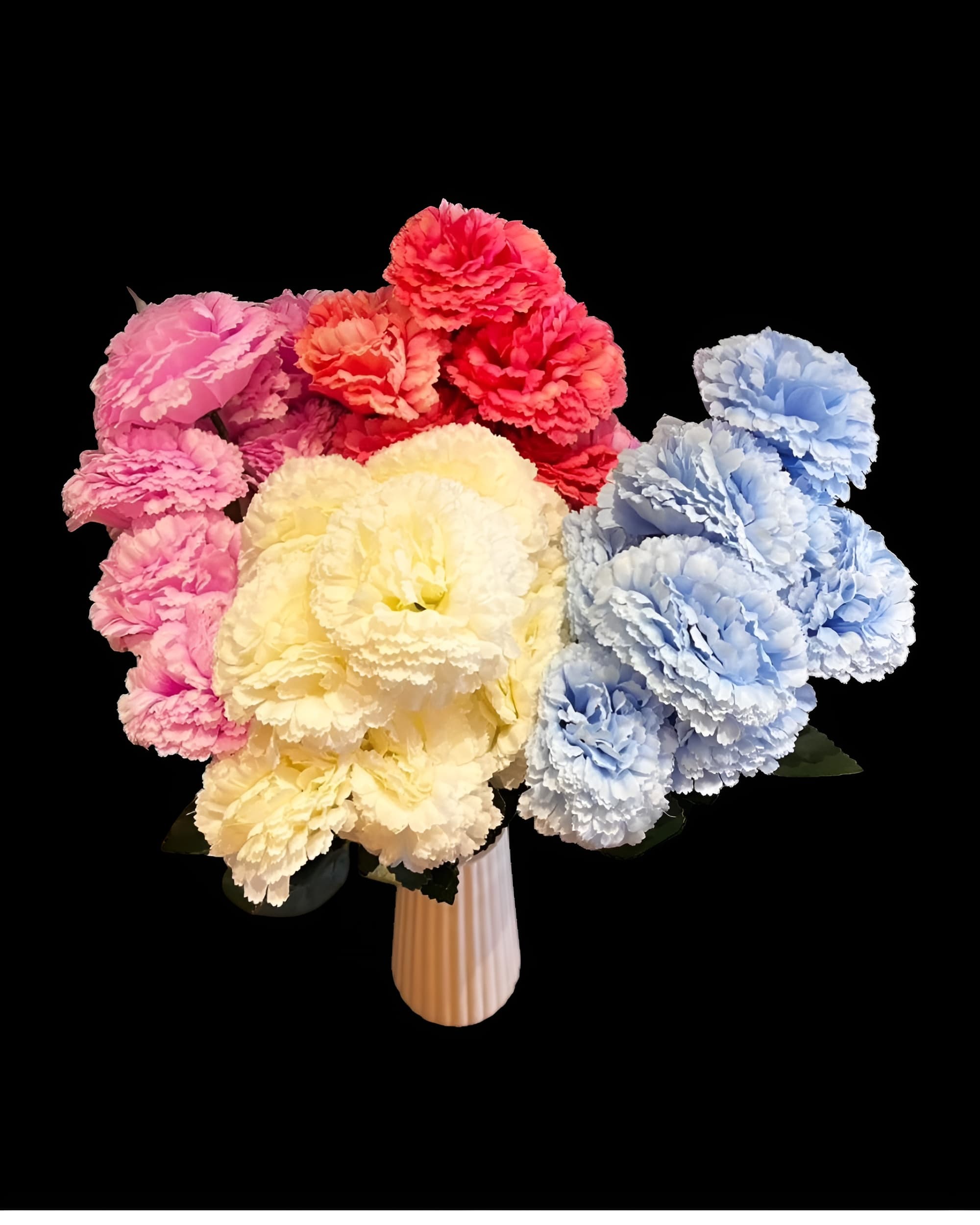 9 BAŞLI YAPAY KARANFİL DEMETİ 45 CM 2