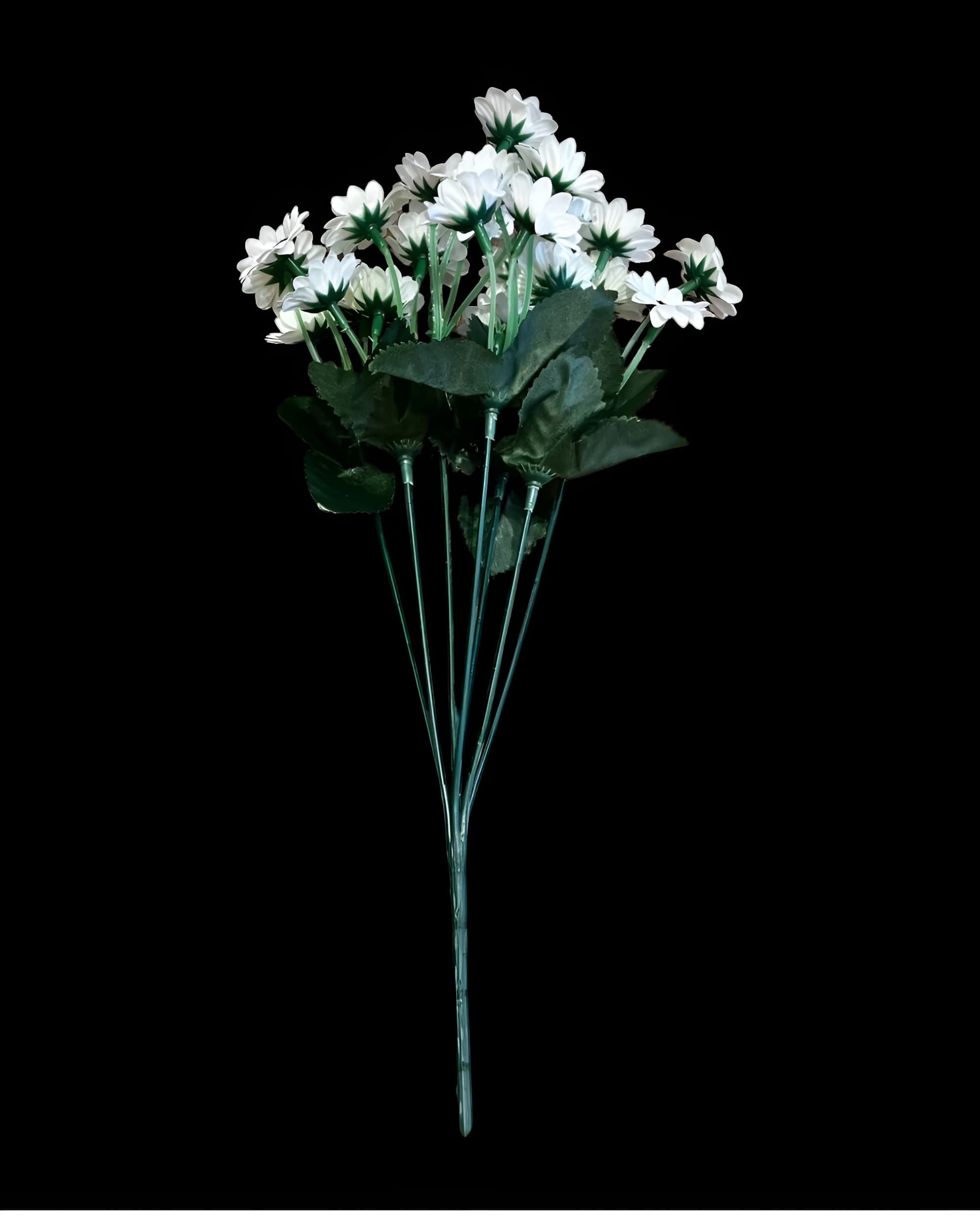 24 BAŞLI YAPAY BEYAZ PAPATYA DEMETİ 35 CM 1