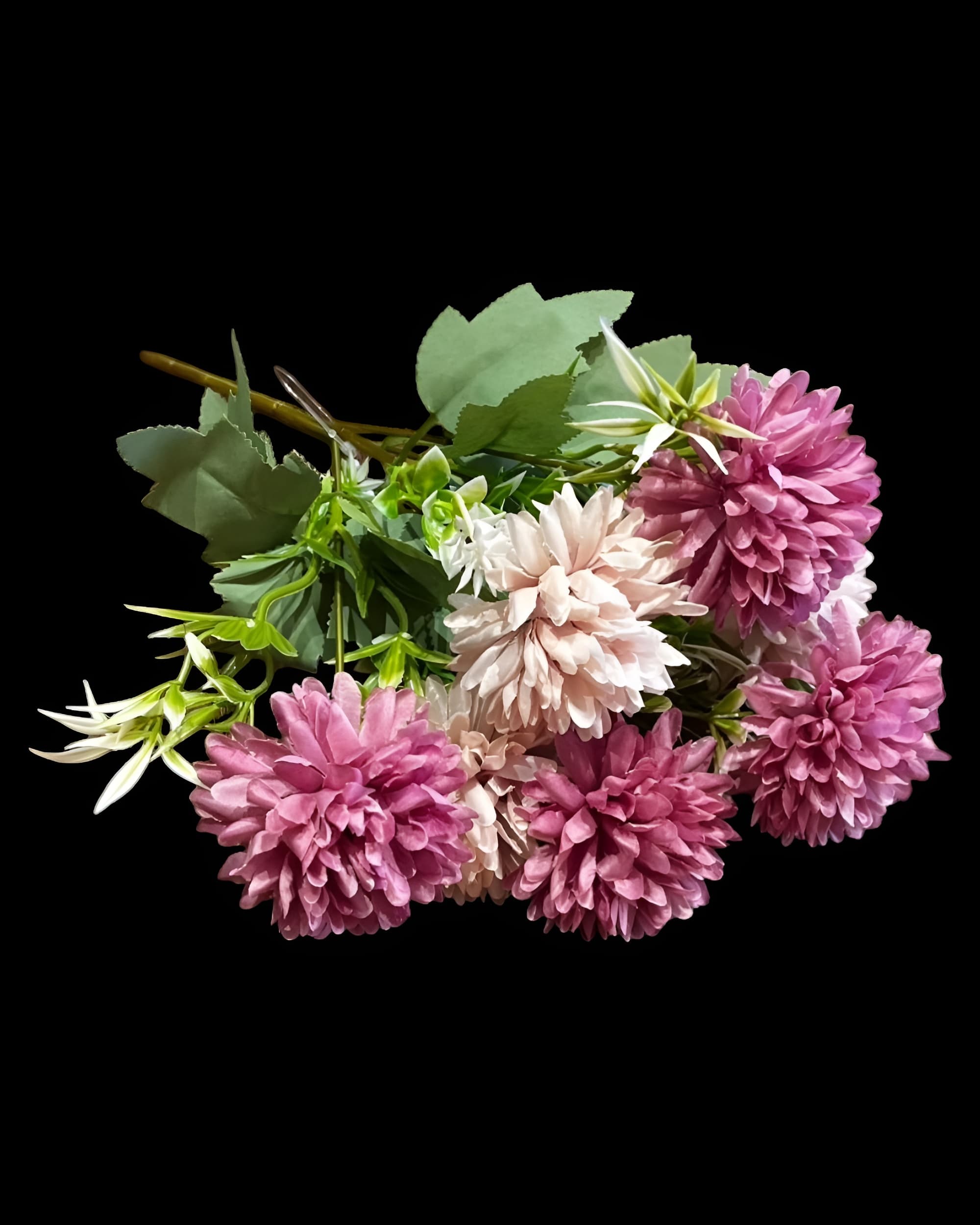 7 BAŞLI KRİZANTEM SÜMBÜL DETAYLI 30 CM 0