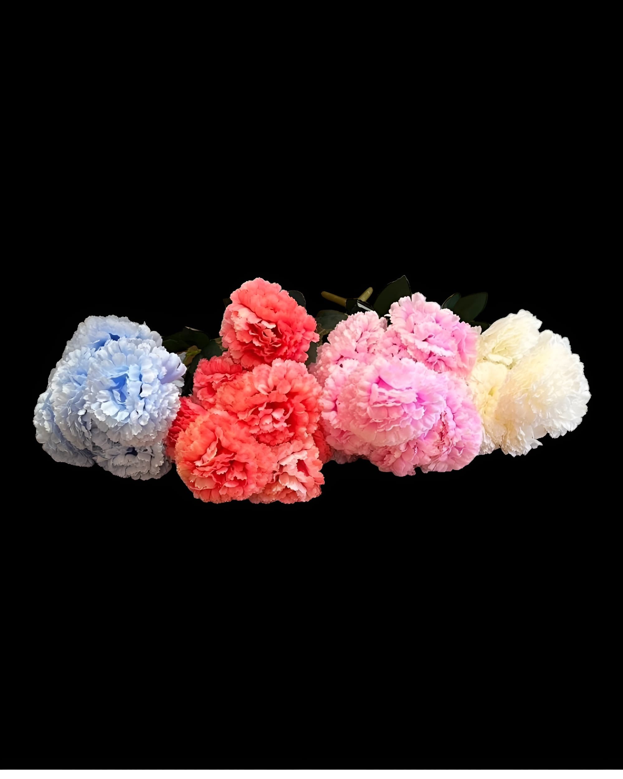 9 BAŞLI YAPAY KARANFİL DEMETİ 45 CM 1