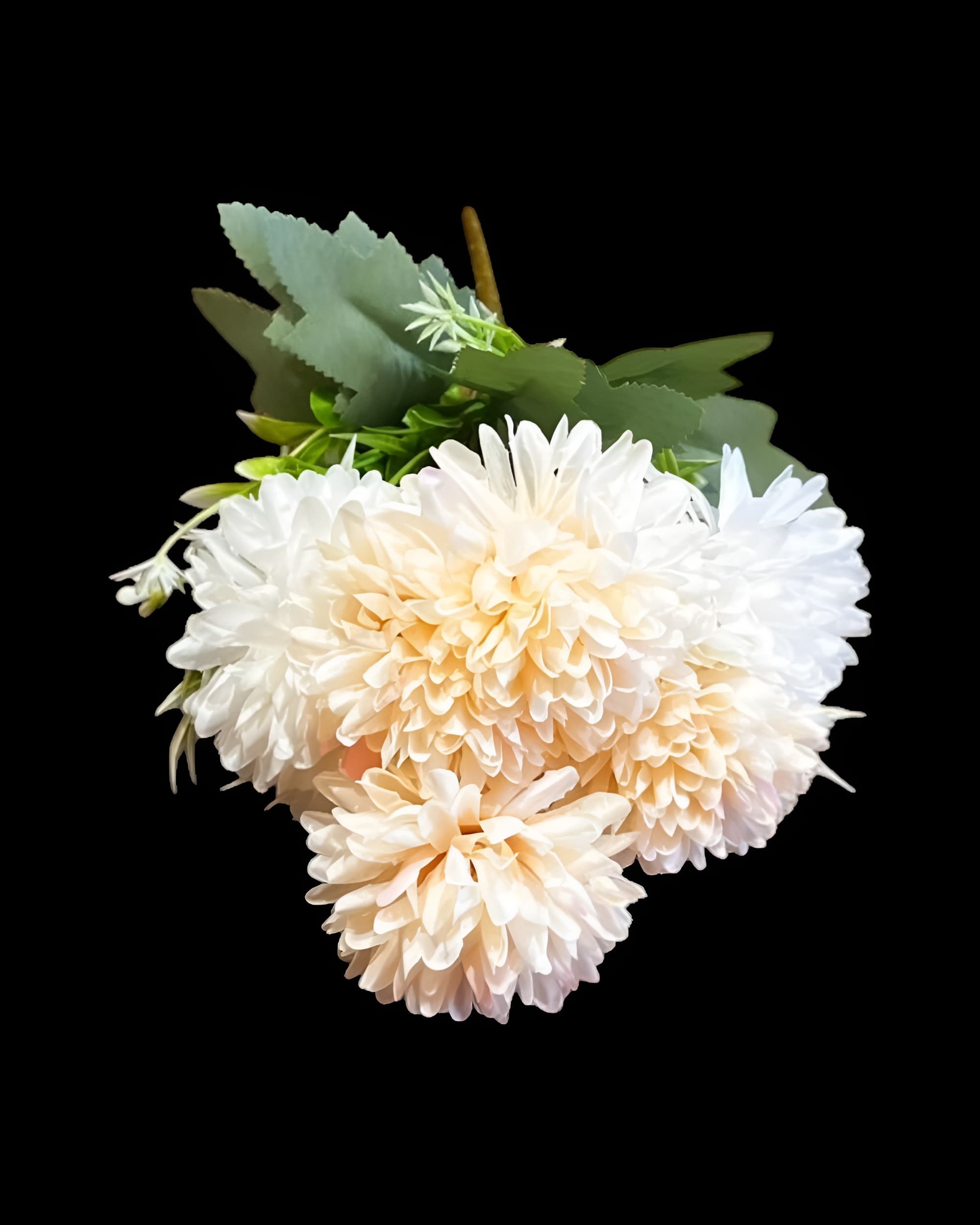 7 BAŞLI KRİZANTEM SÜMBÜL DETAYLI 30 CM - 5