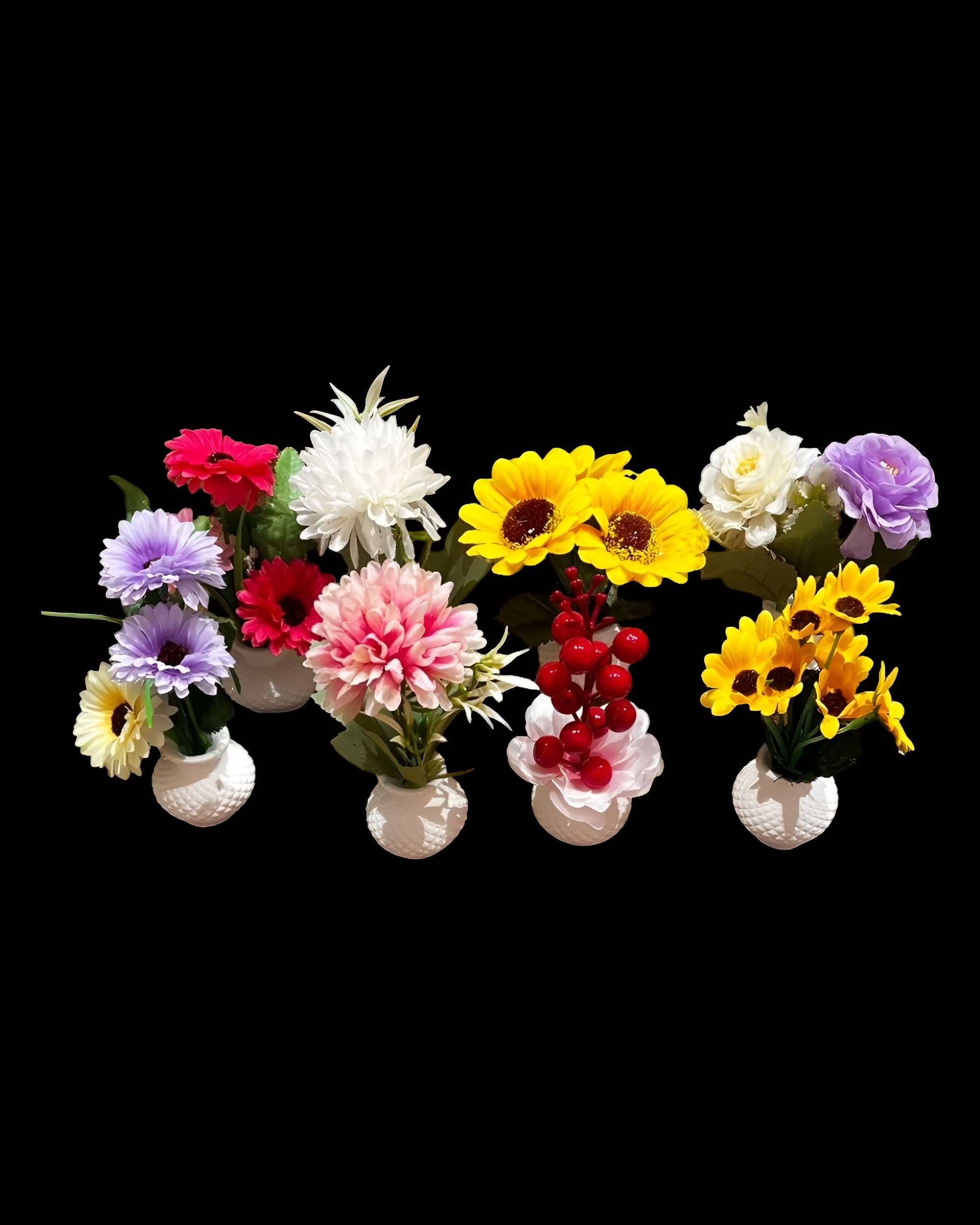 MİNİ DEKORATİF SAKSI ÇİÇEK 0