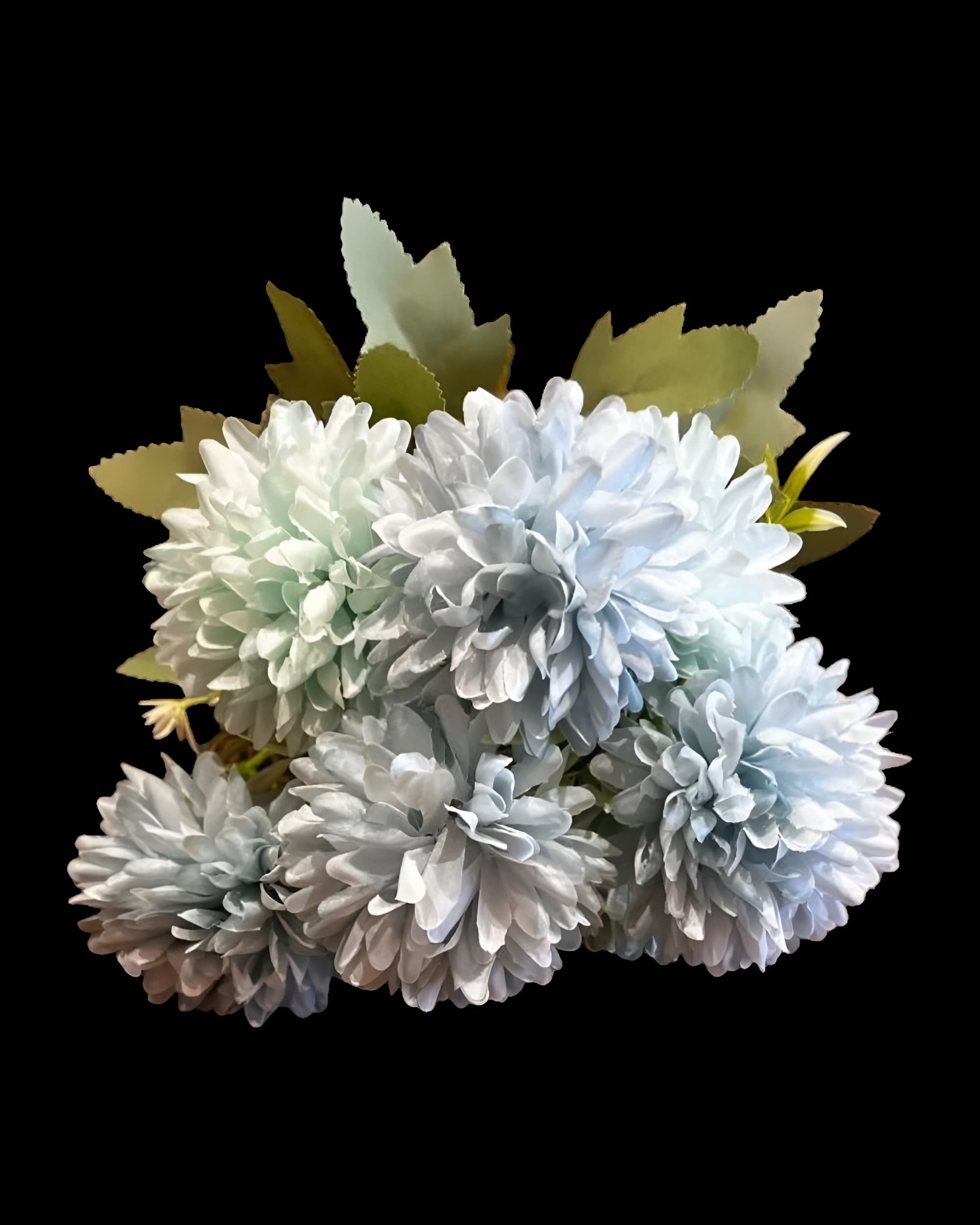 7 BAŞLI KRİZANTEM SÜMBÜL DETAYLI 30 CM 7