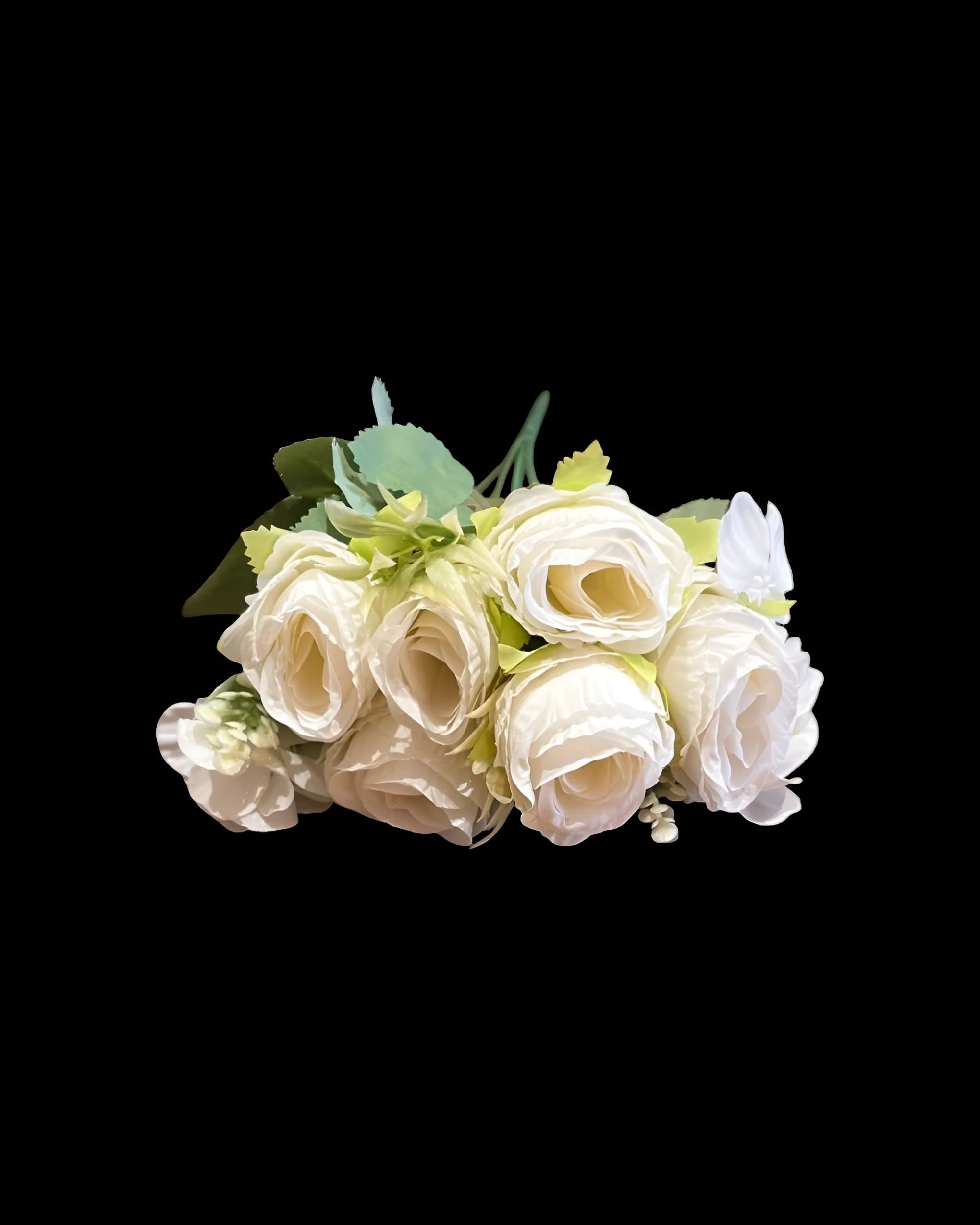 6 BAŞLI YAPAY GÜL DEMETİ 25 CM 5