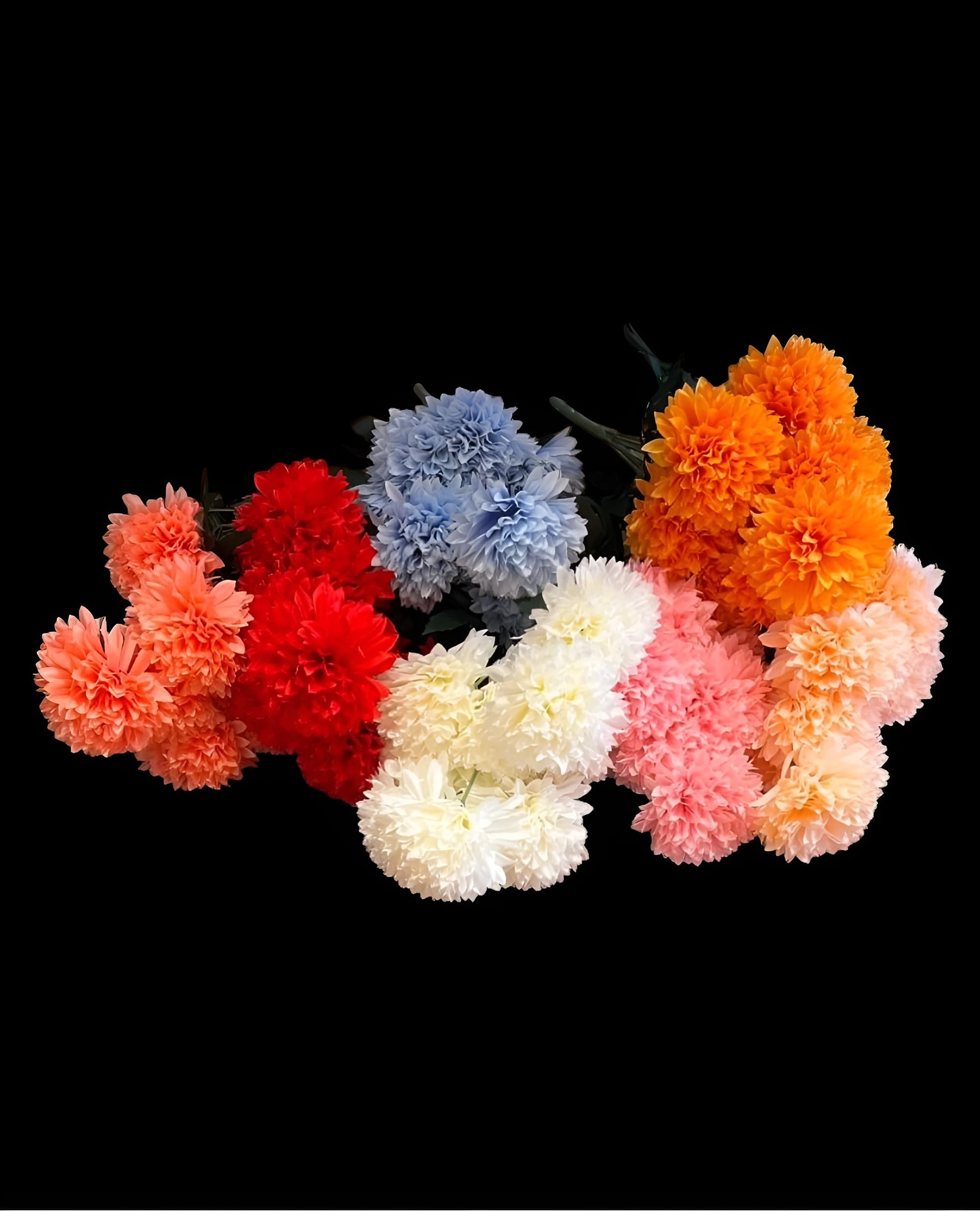 10 BAŞLI KRİZANTEM DEMETİ 50 CM 1