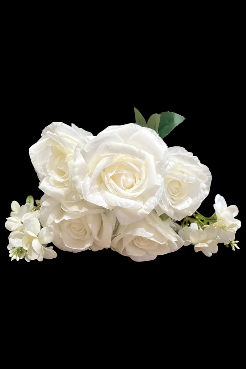 5'Lİ BEYAZ GÜL DEMETİ 1