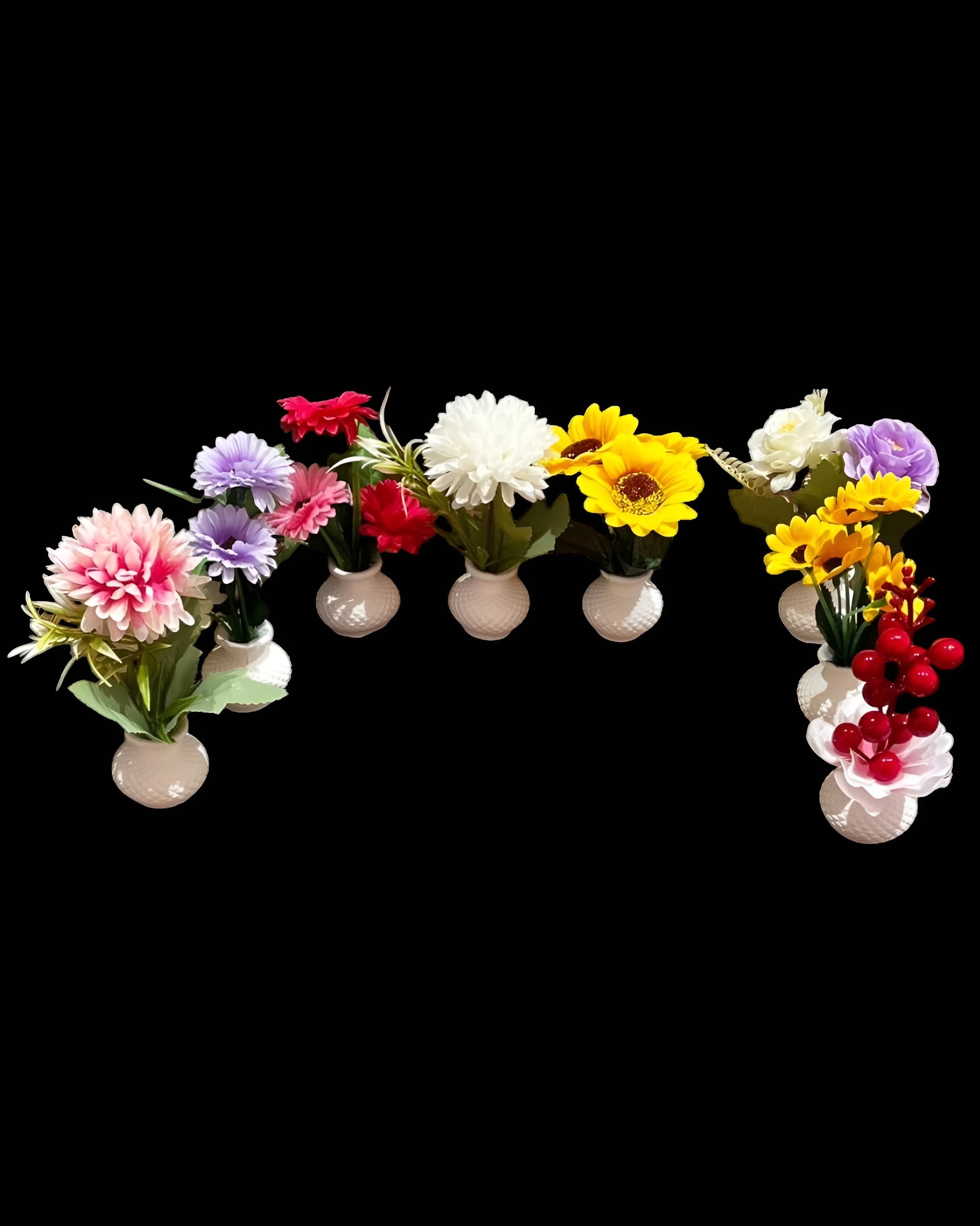 MİNİ DEKORATİF SAKSI ÇİÇEK 2