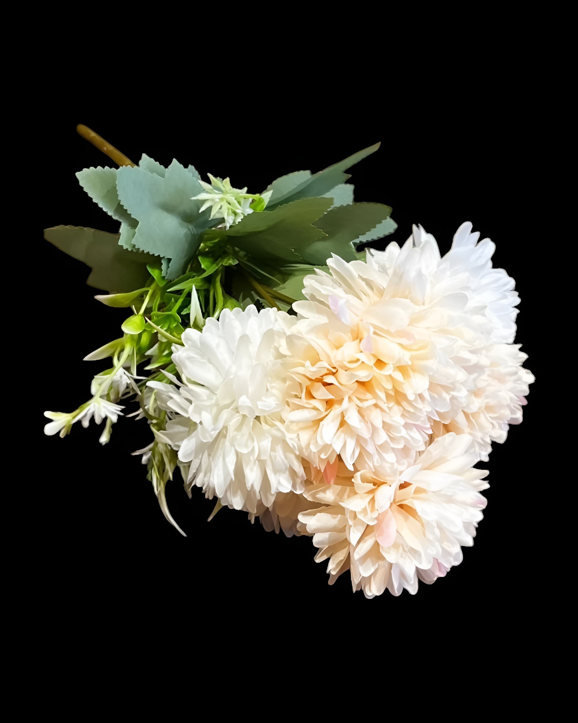 7 BAŞLI KRİZANTEM SÜMBÜL DETAYLI 30 CM - 4