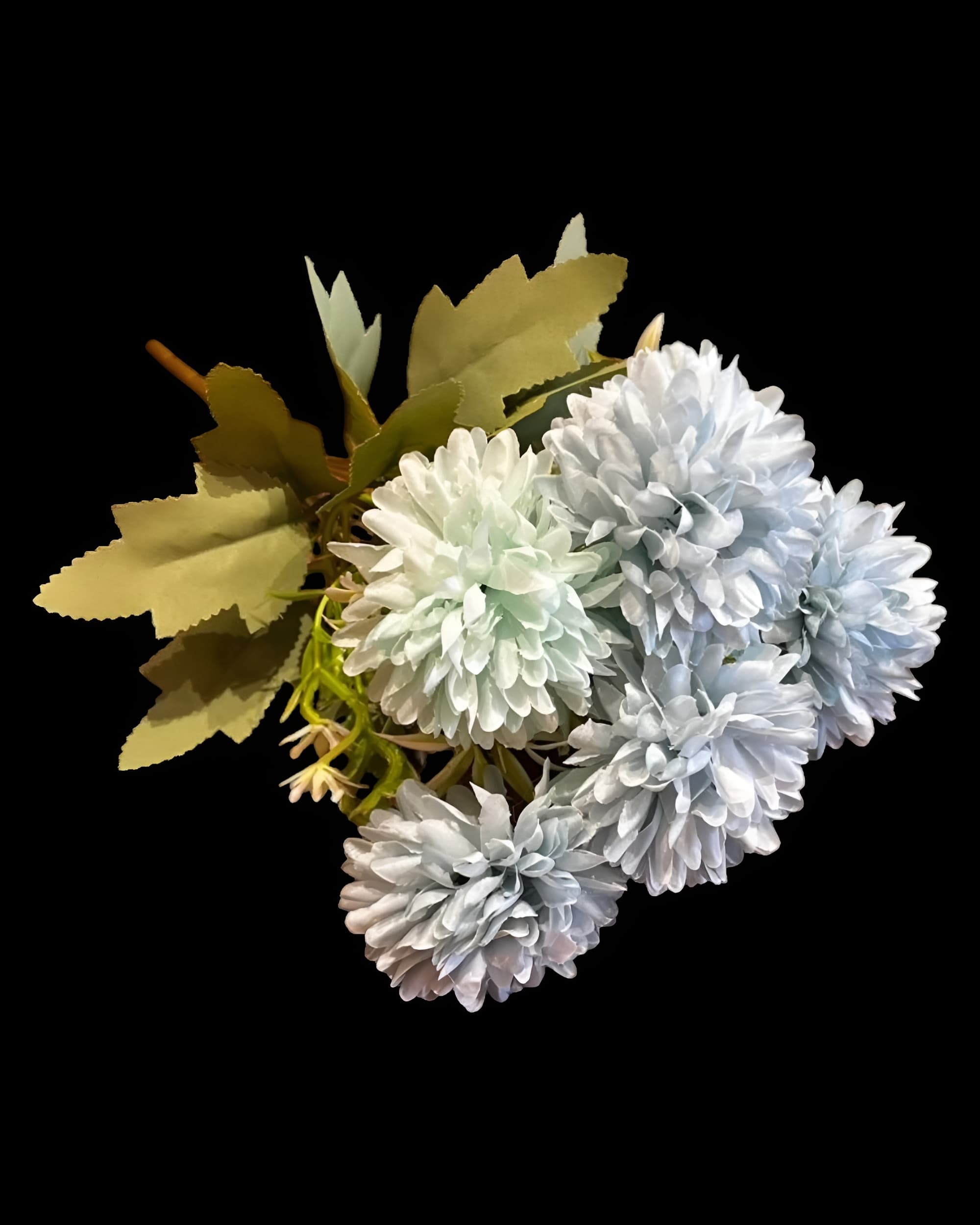 7 BAŞLI KRİZANTEM SÜMBÜL DETAYLI 30 CM 6