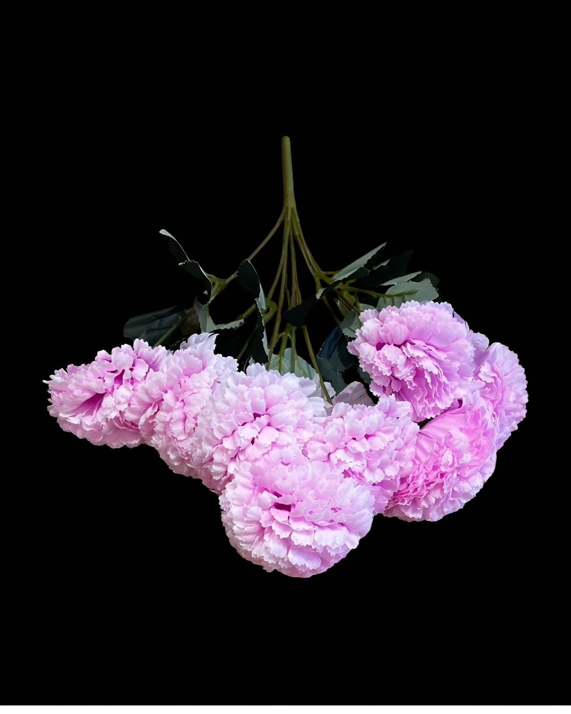 9 BAŞLI YAPAY KARANFİL DEMETİ 45 CM 3